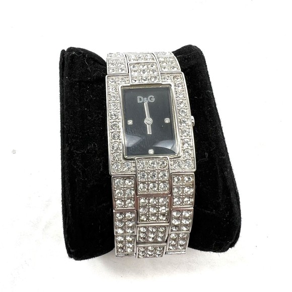 Dolce & Gabbana Time Womens Crystal Stainless Steel Watch Quartz Movement - Picture 1 of 3